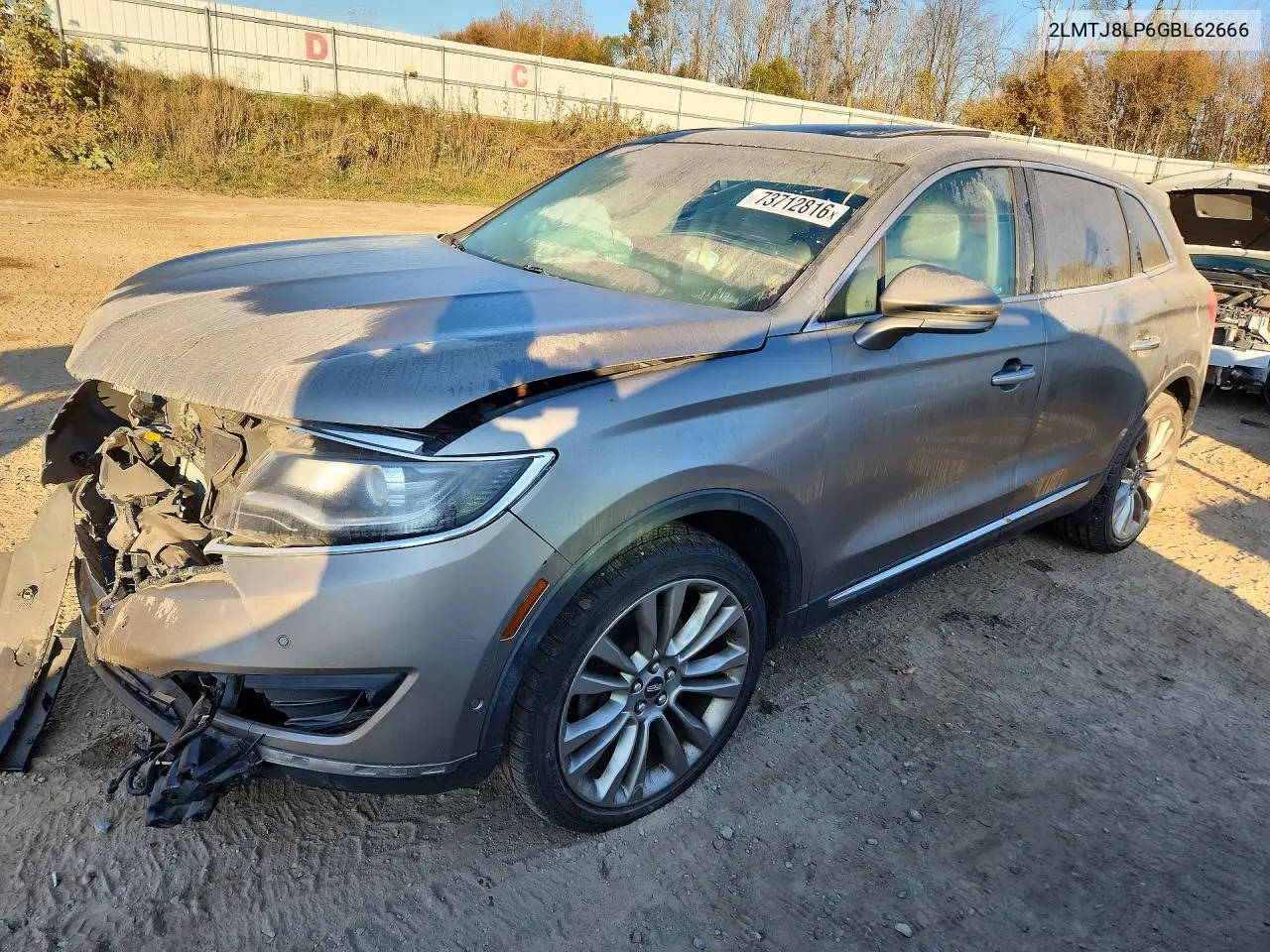 LINCOLN MKX 2016, VIN 2LMTJ8LP6GBL62666