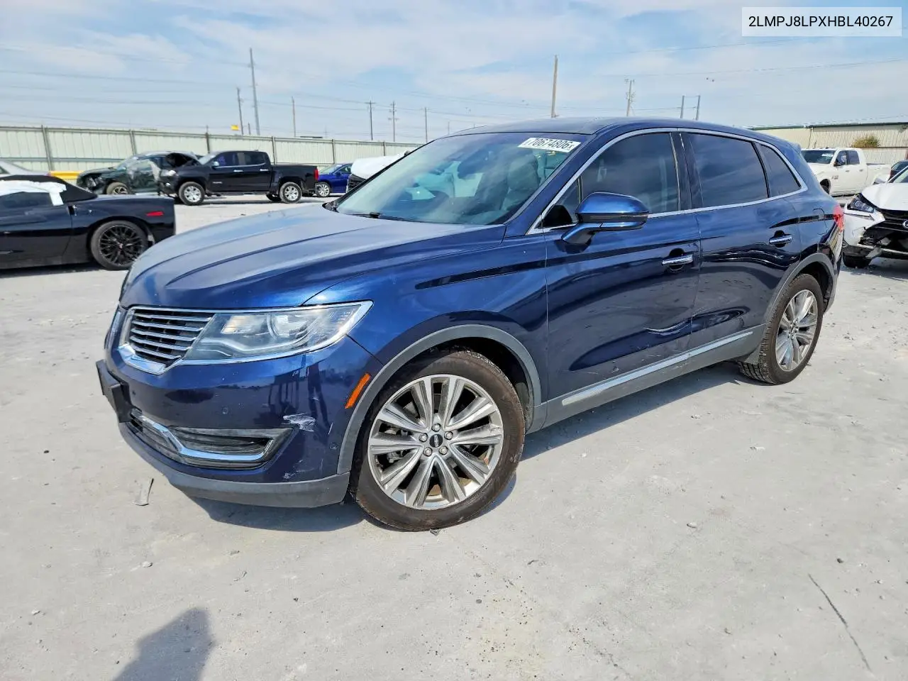 LINCOLN MKX 2017, VIN 2LMPJ8LPXHBL40267