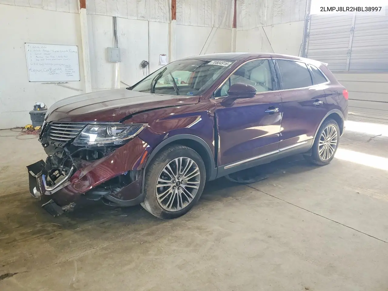 LINCOLN MKX 2017, VIN 2LMPJ8LR2HBL38997