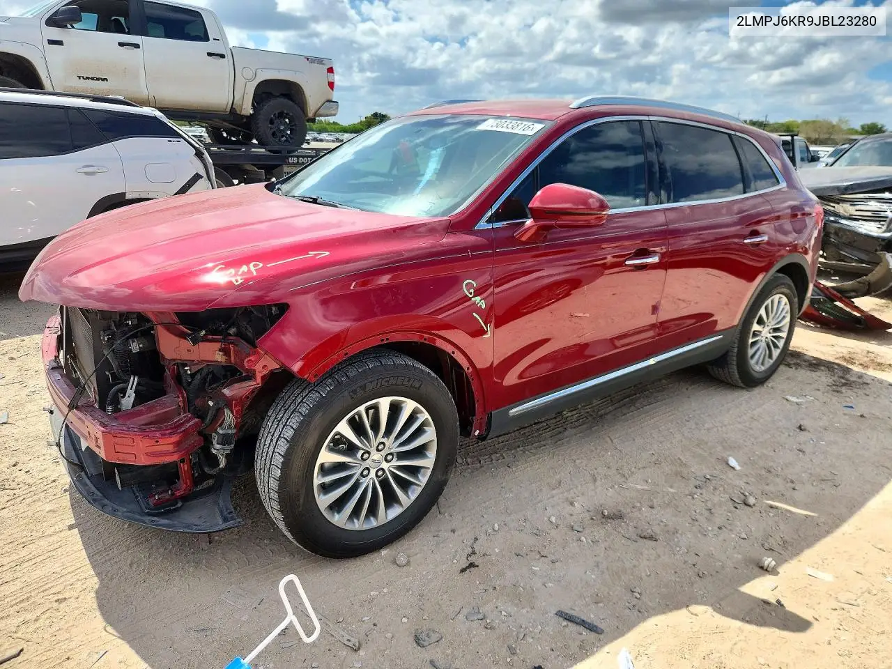 LINCOLN MKX 2018, VIN 2LMPJ6KR9JBL23280