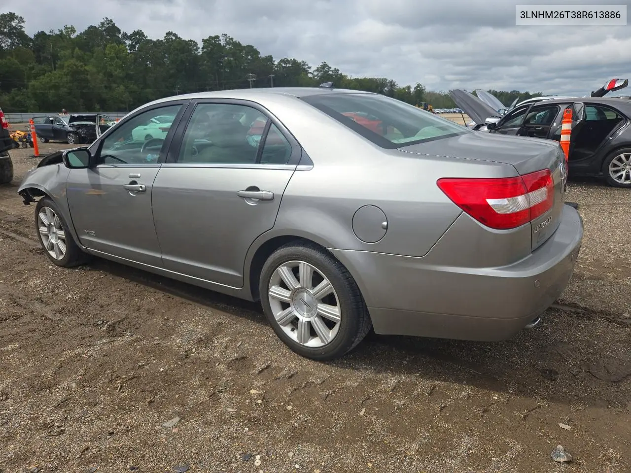 2008 LINCOLN MKZ VIN 3LNHM26T38R613886 — фото 2