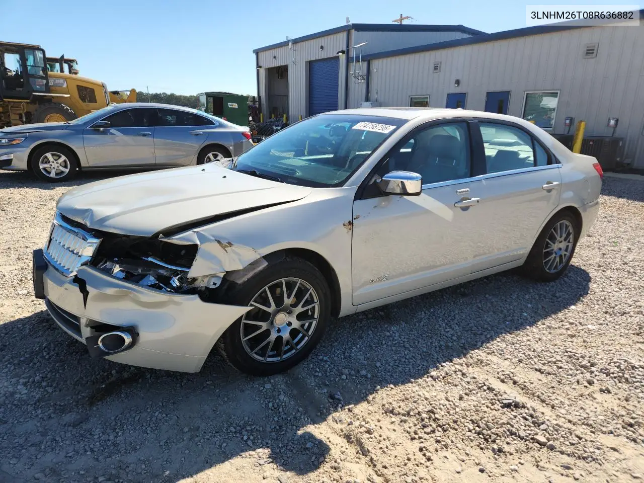 LINCOLN MKZ 2008, VIN 3LNHM26T08R636882