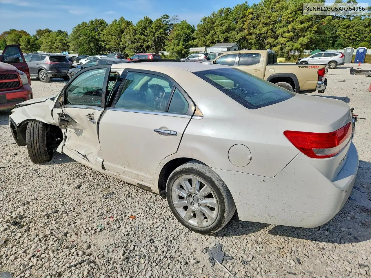 2010 LINCOLN MKZ VIN 3LNHL2GC5AR754966 — фото 2