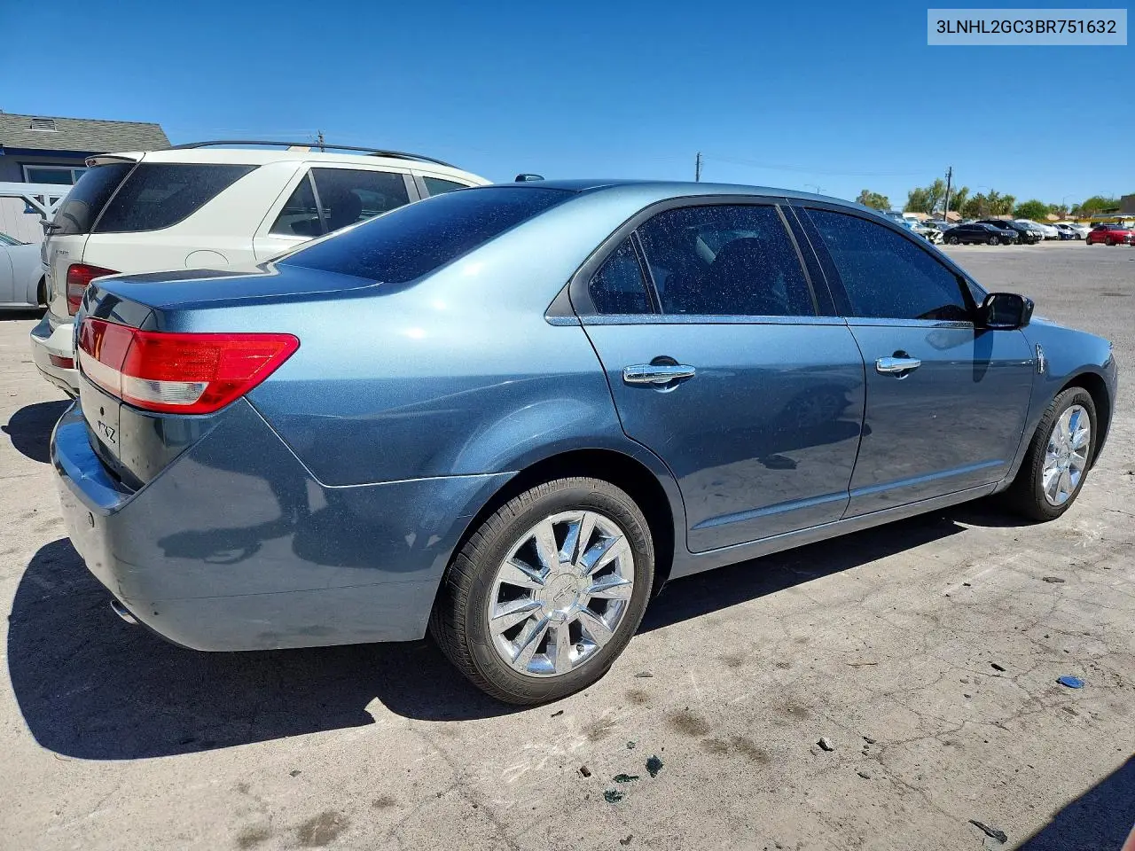 2011 LINCOLN MKZ VIN 3LNHL2GC3BR751632 — фото 3