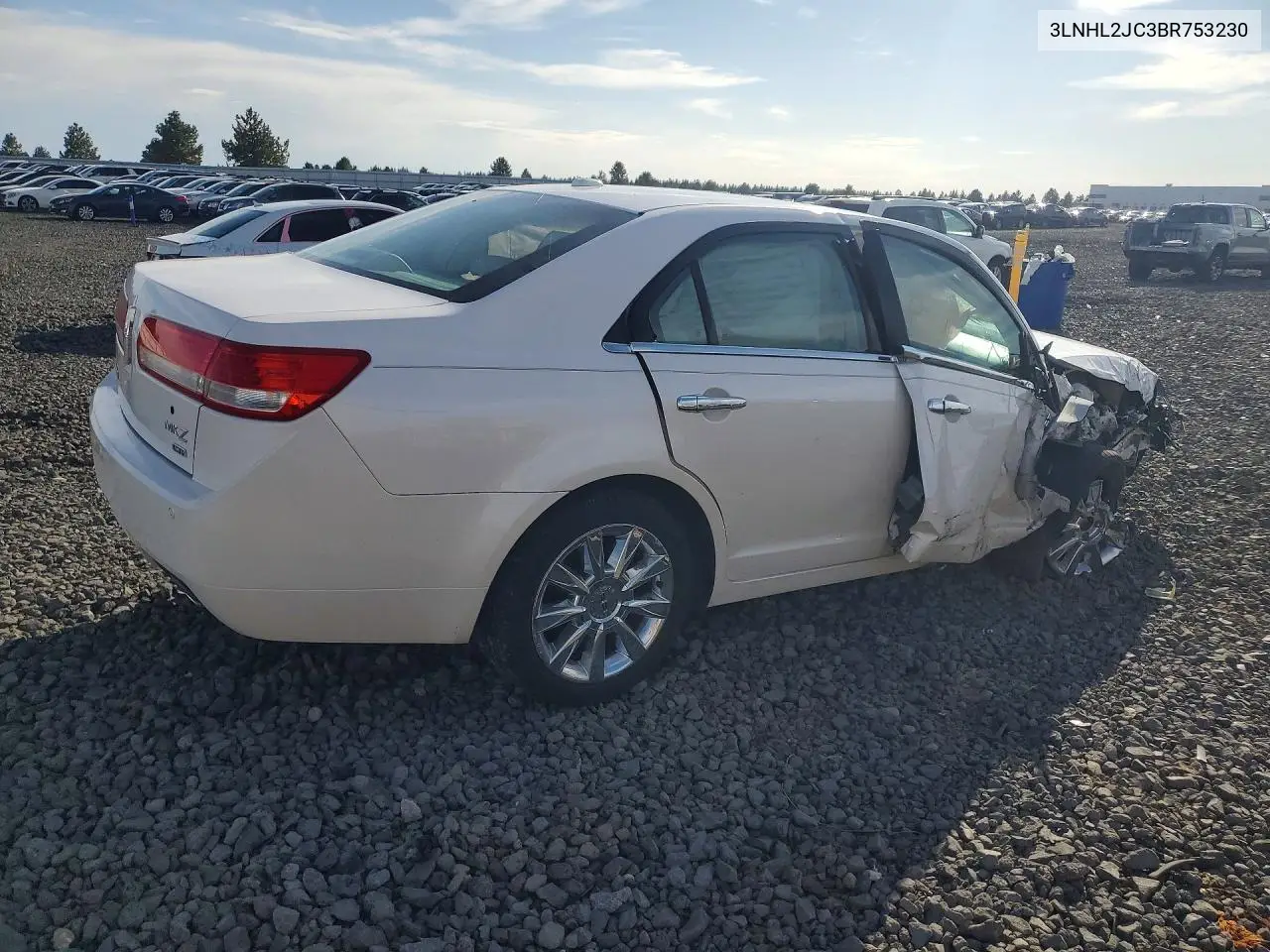 2011 LINCOLN MKZ VIN 3LNHL2JC3BR753230 — фото 3