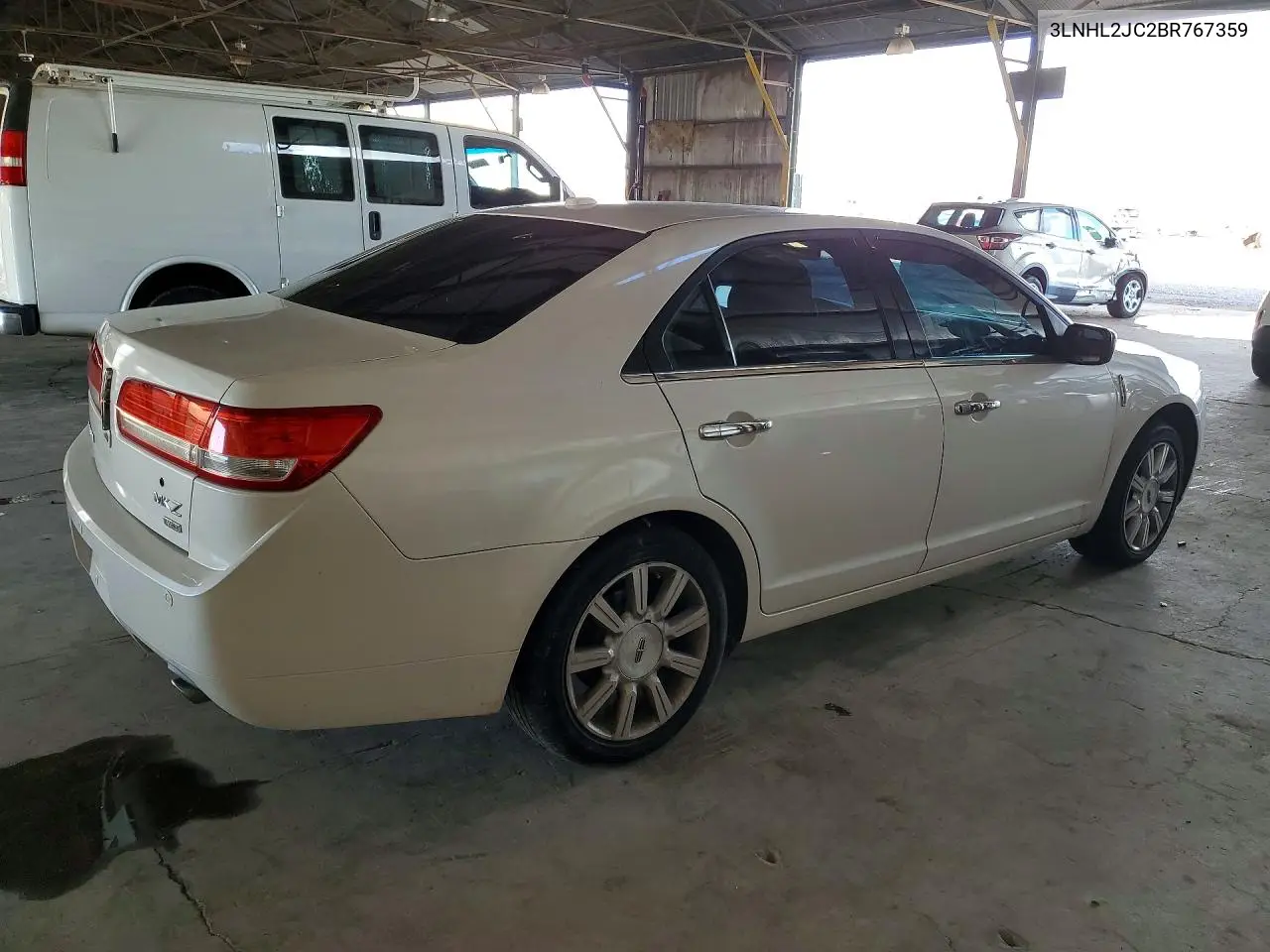 2011 LINCOLN MKZ VIN 3LNHL2JC2BR767359 — фото 3