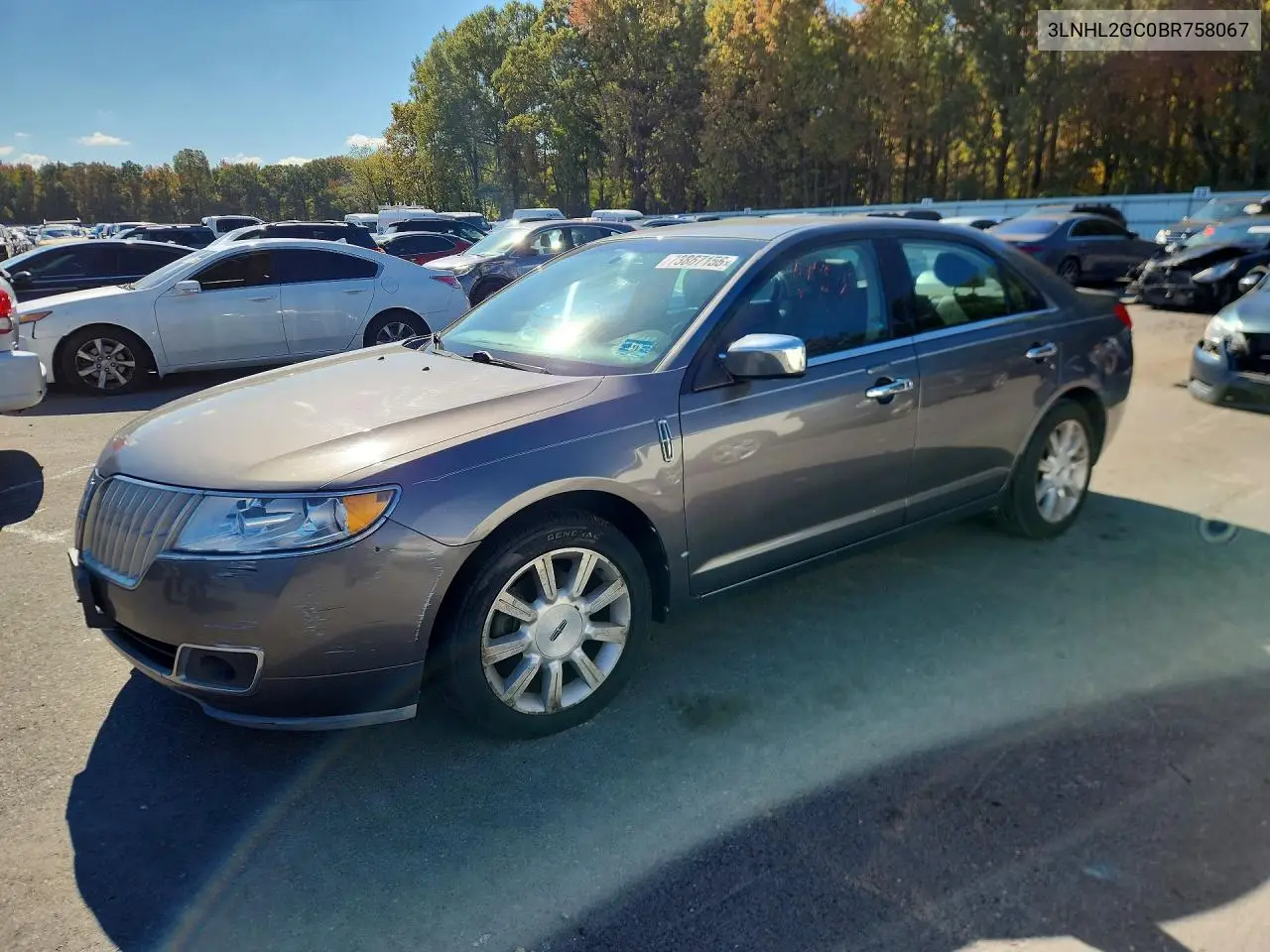 LINCOLN MKZ 2011, VIN 3LNHL2GC0BR758067