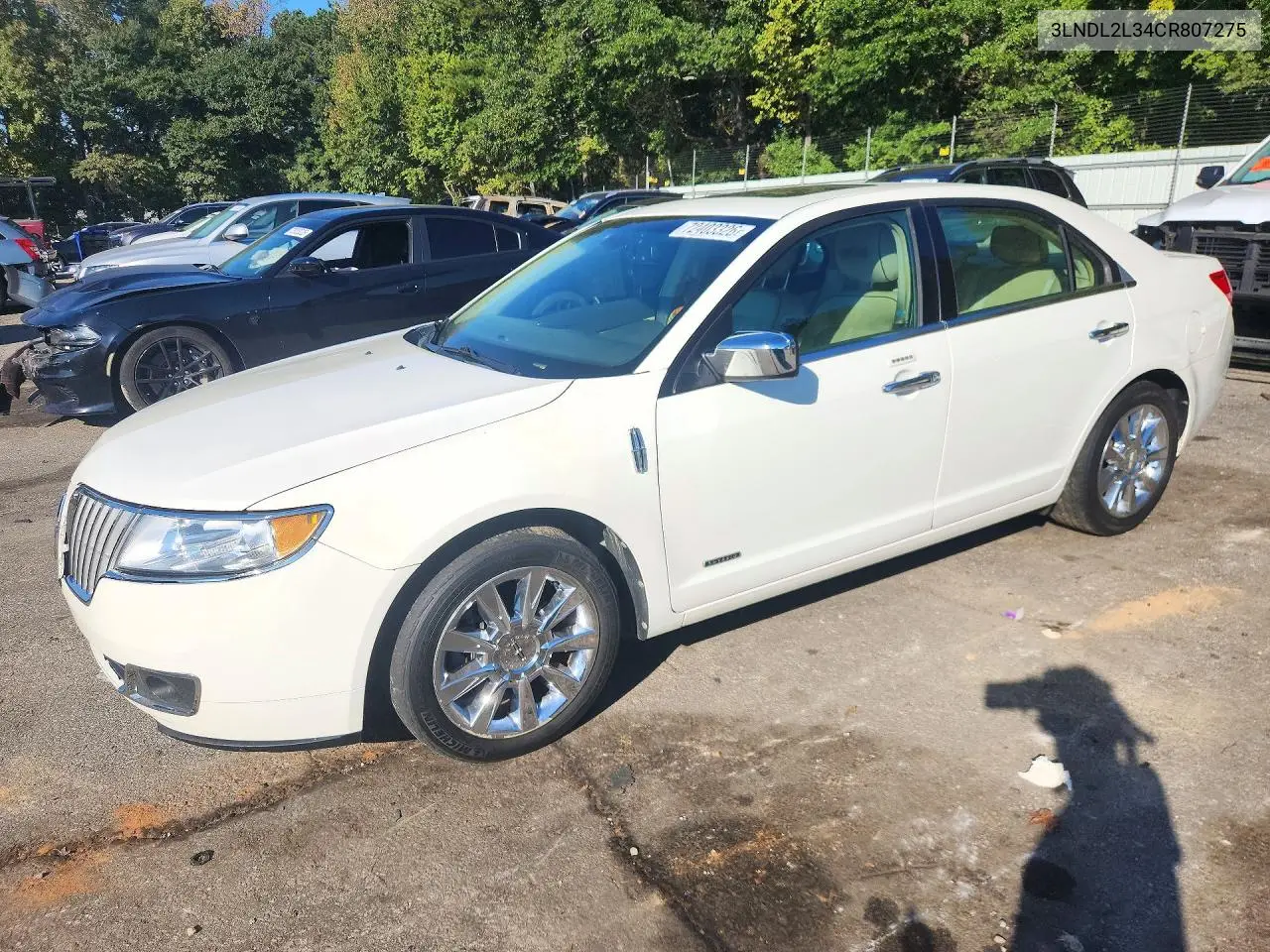 LINCOLN MKZ 2012, VIN 3LNDL2L34CR807275