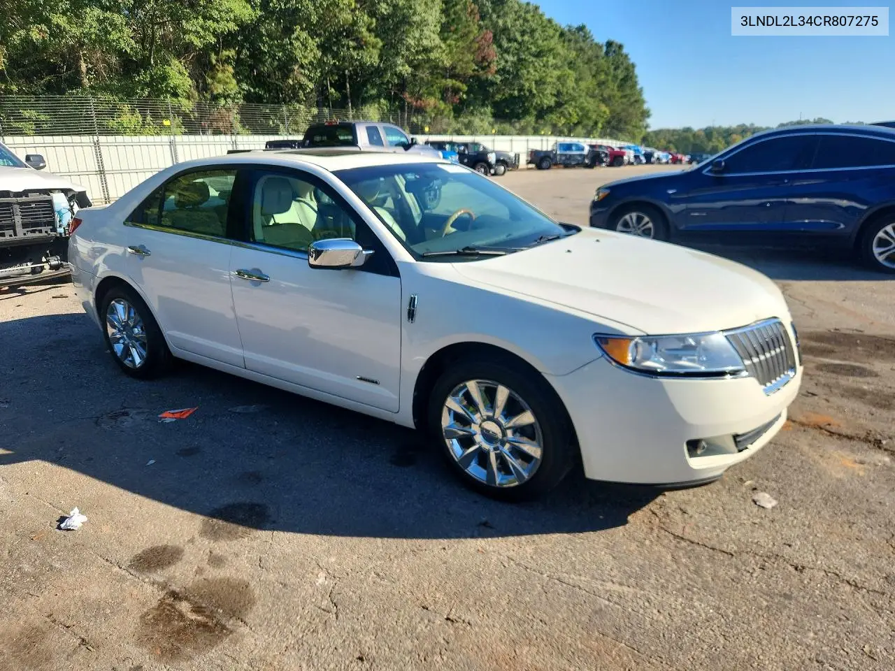 2012 LINCOLN MKZ VIN 3LNDL2L34CR807275 — фото 4