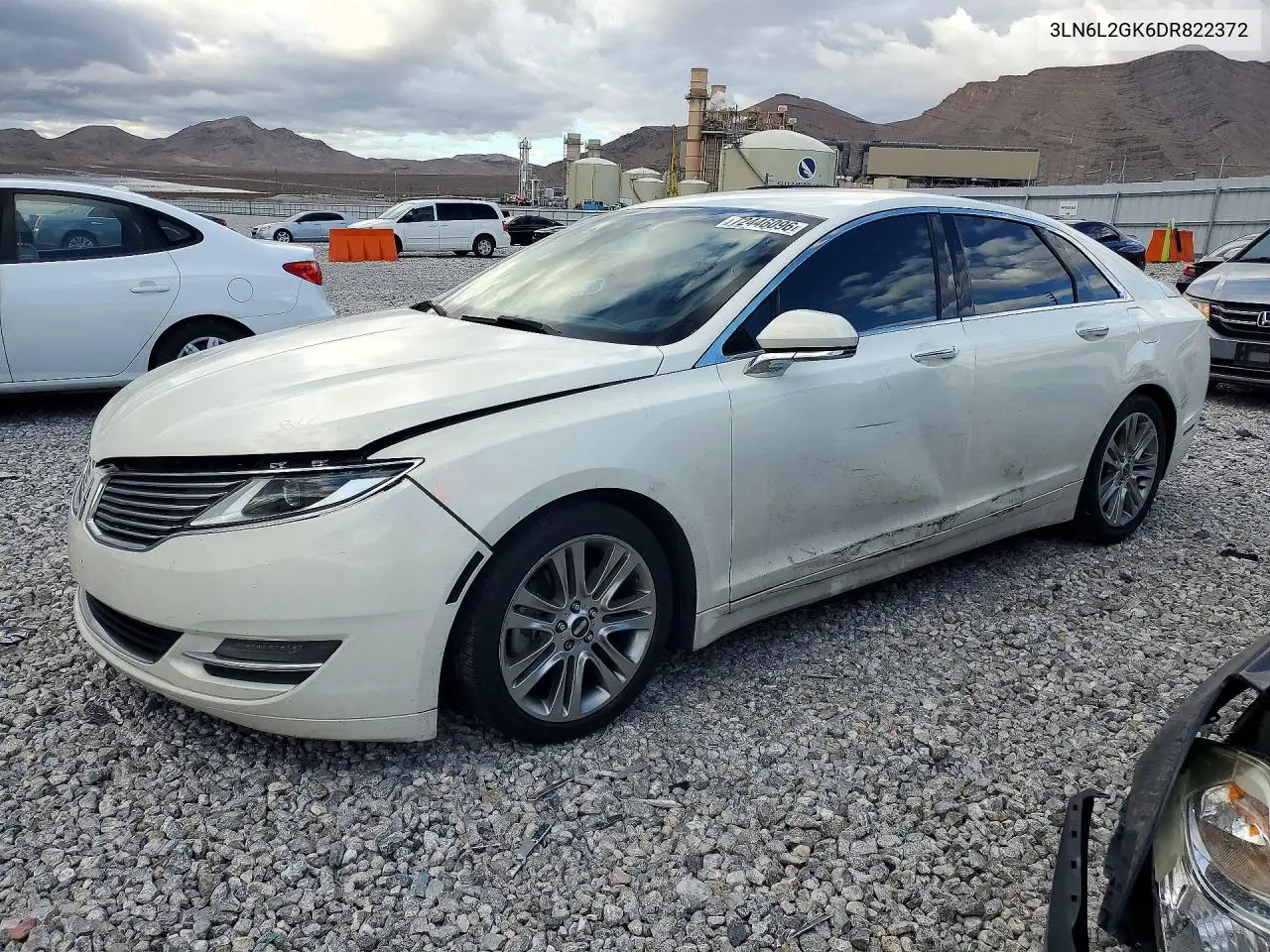 LINCOLN MKZ 2013, VIN 3LN6L2GK6DR822372