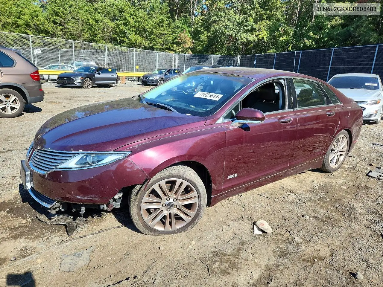 LINCOLN MKZ 2013, VIN 3LN6L2GKXDR808488