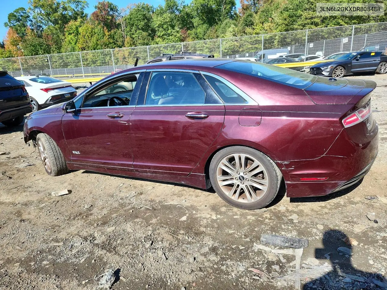 2013 LINCOLN MKZ VIN 3LN6L2GKXDR808488 — фото 2