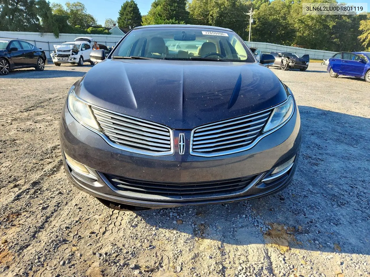 2013 LINCOLN MKZ VIN 3LN6L2LU0DR801119 — фото 5