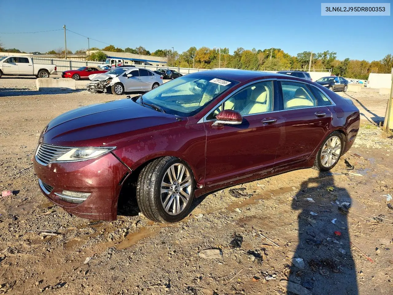 LINCOLN MKZ 2013, VIN 3LN6L2J95DR800353