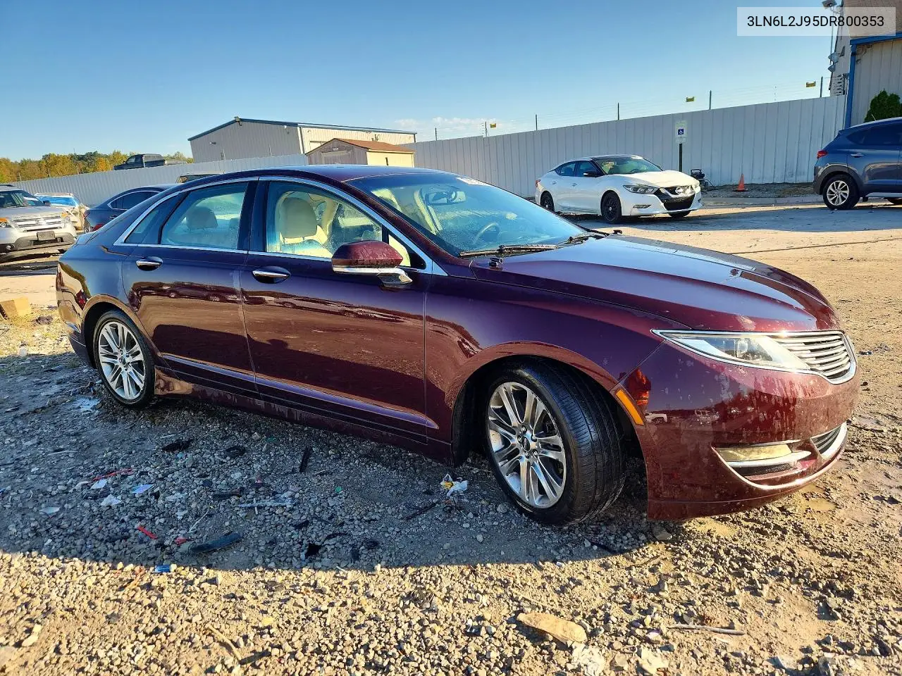 2013 LINCOLN MKZ VIN 3LN6L2J95DR800353 — фото 4