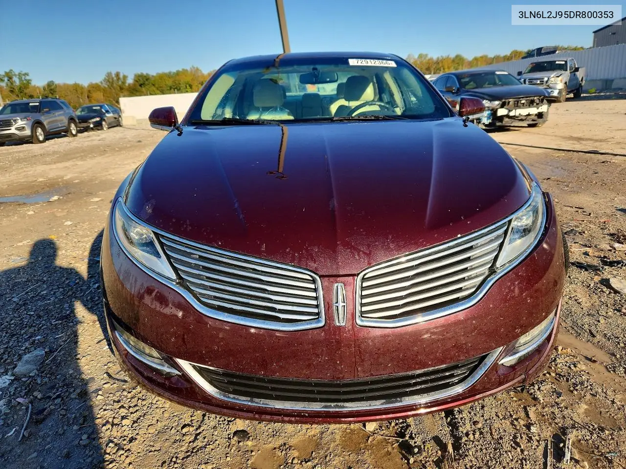 2013 LINCOLN MKZ VIN 3LN6L2J95DR800353 — фото 5