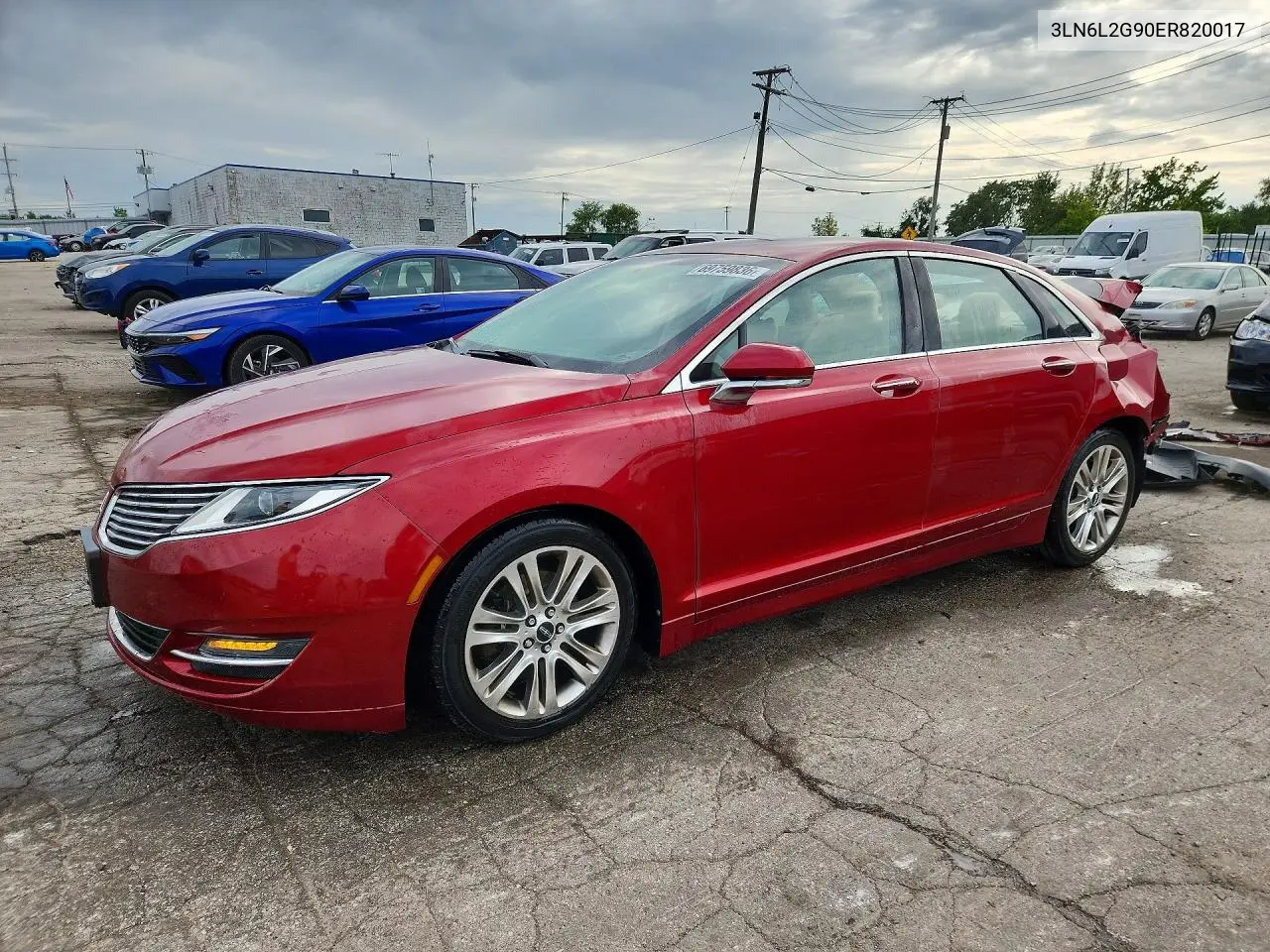 LINCOLN MKZ 2014, VIN 3LN6L2G90ER820017