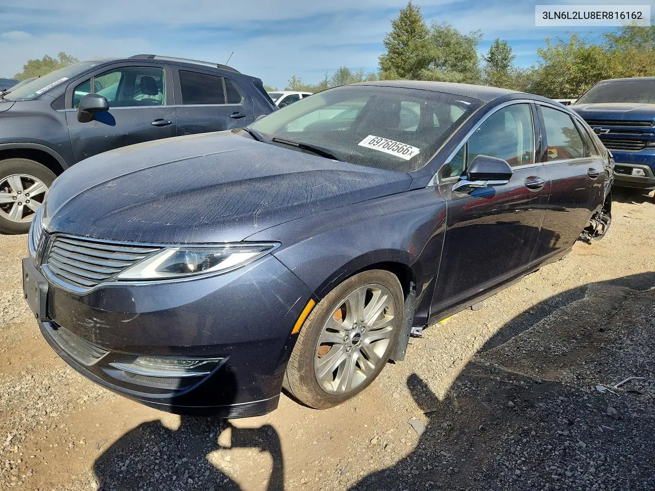 LINCOLN MKZ 2014, VIN 3LN6L2LU8ER816162