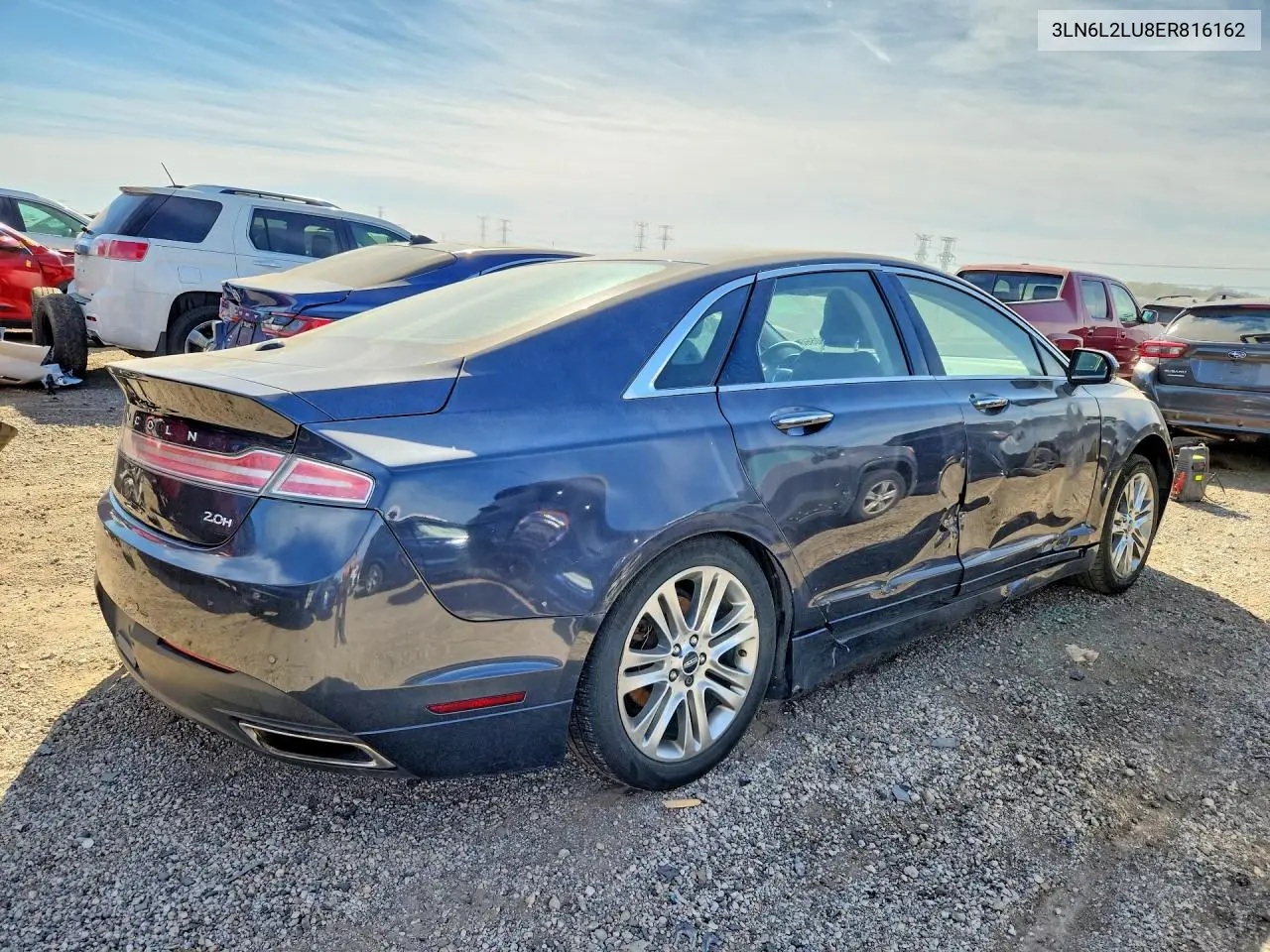 2014 LINCOLN MKZ VIN 3LN6L2LU8ER816162 — фото 3