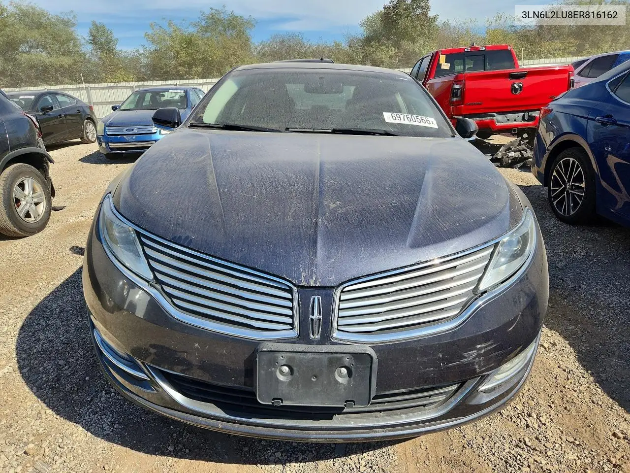 2014 LINCOLN MKZ VIN 3LN6L2LU8ER816162 — фото 5