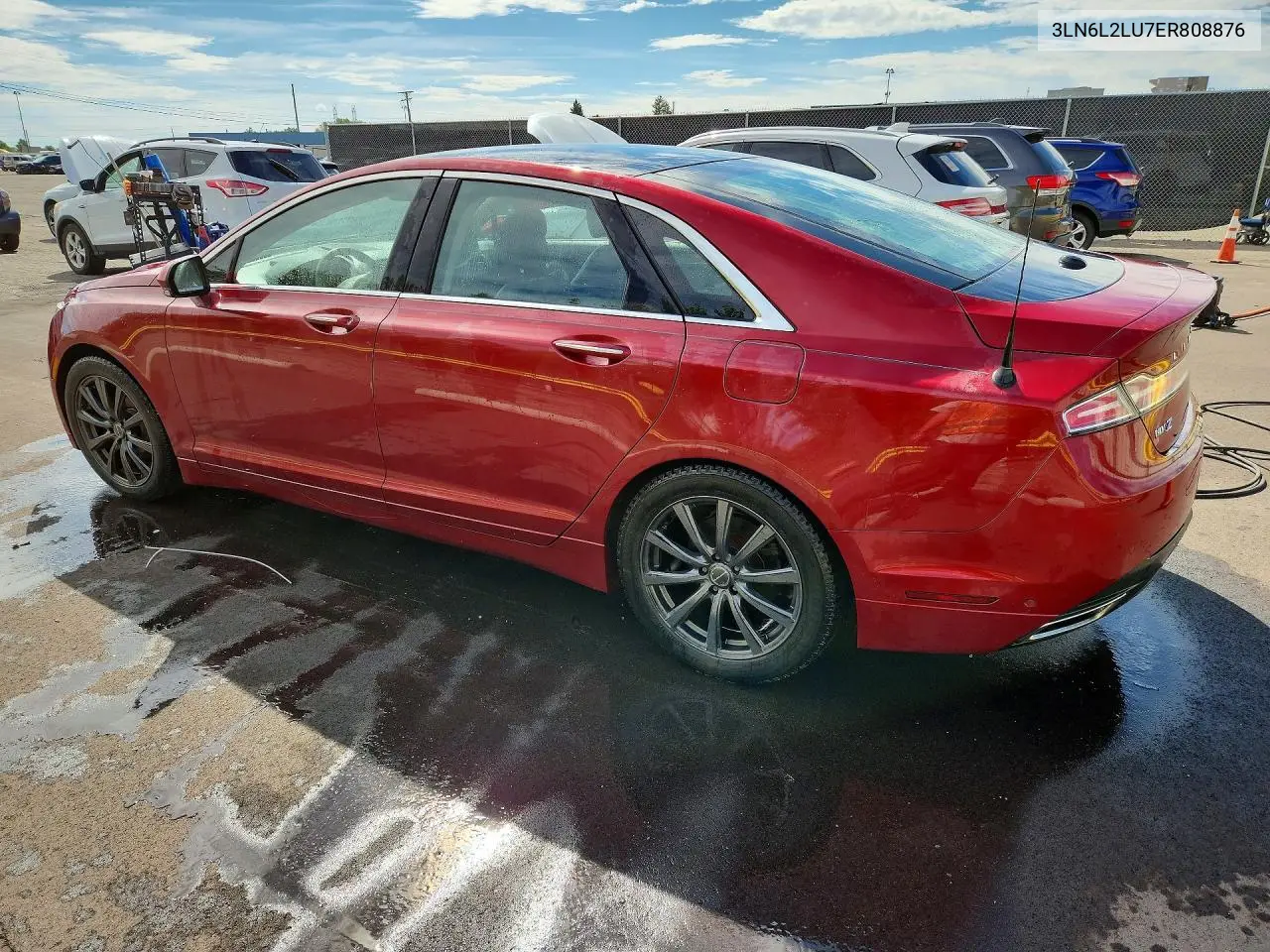 2014 LINCOLN MKZ VIN 3LN6L2LU7ER808876 — фото 2