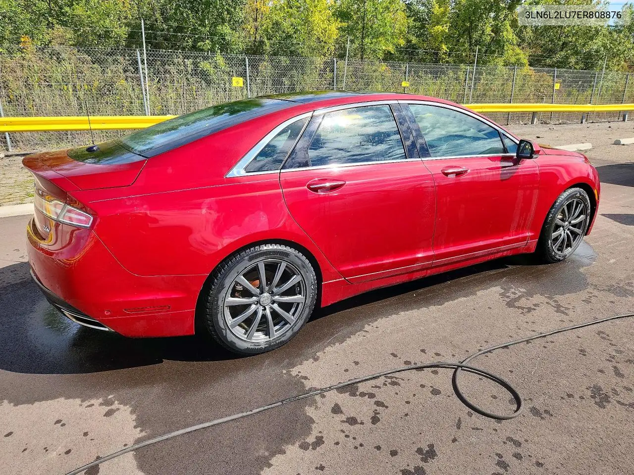 2014 LINCOLN MKZ VIN 3LN6L2LU7ER808876 — фото 3