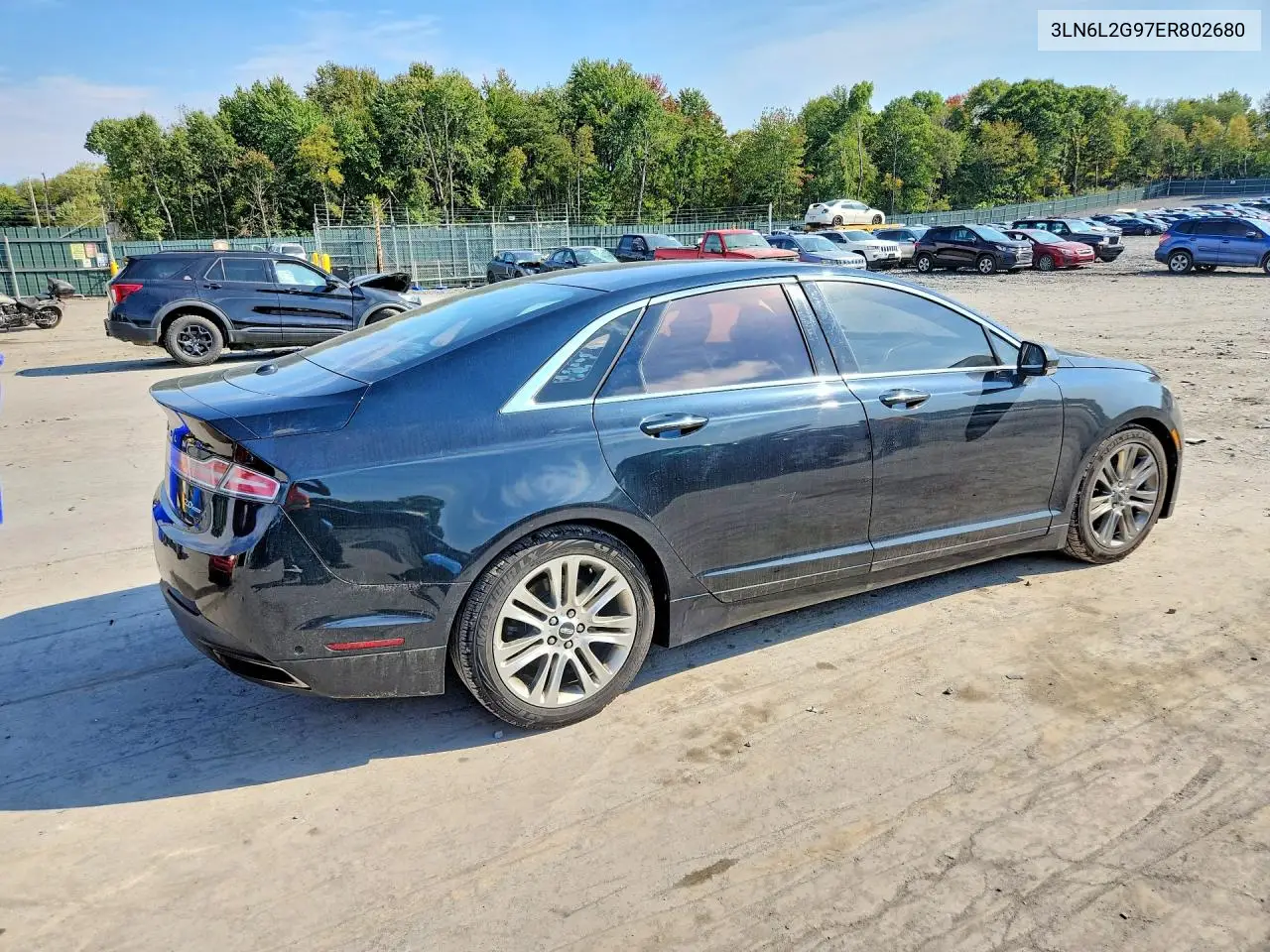 2014 LINCOLN MKZ VIN 3LN6L2G97ER802680 — фото 3