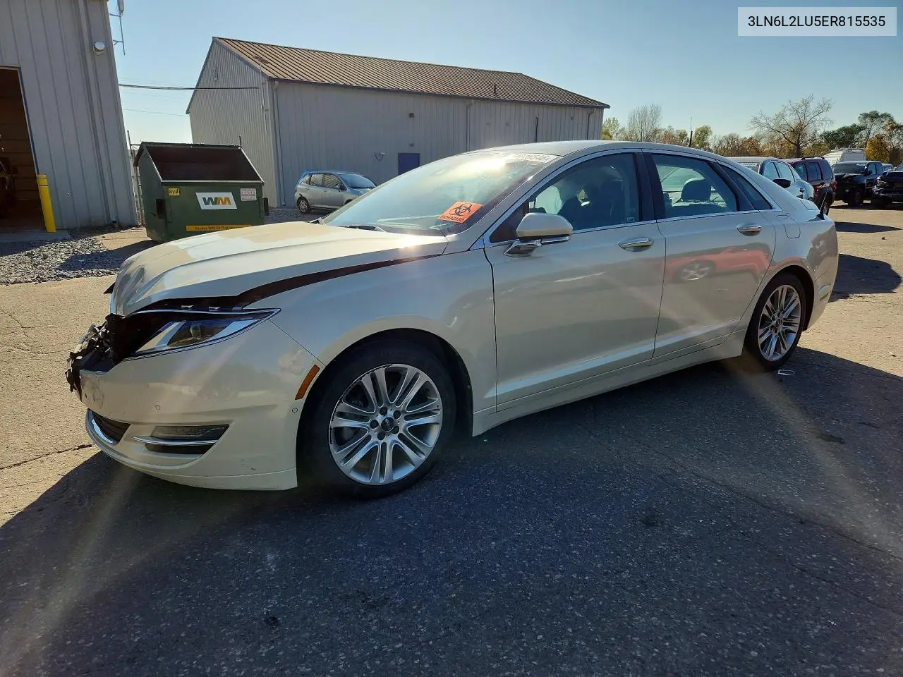 LINCOLN MKZ 2014, VIN 3LN6L2LU5ER815535
