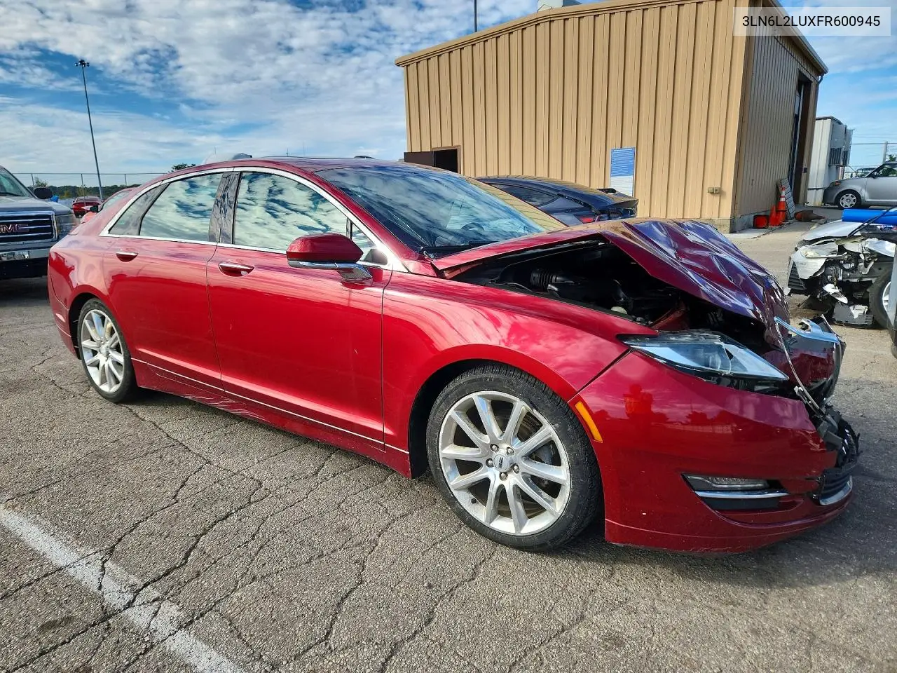 2015 LINCOLN MKZ VIN 3LN6L2LUXFR600945 — фото 4