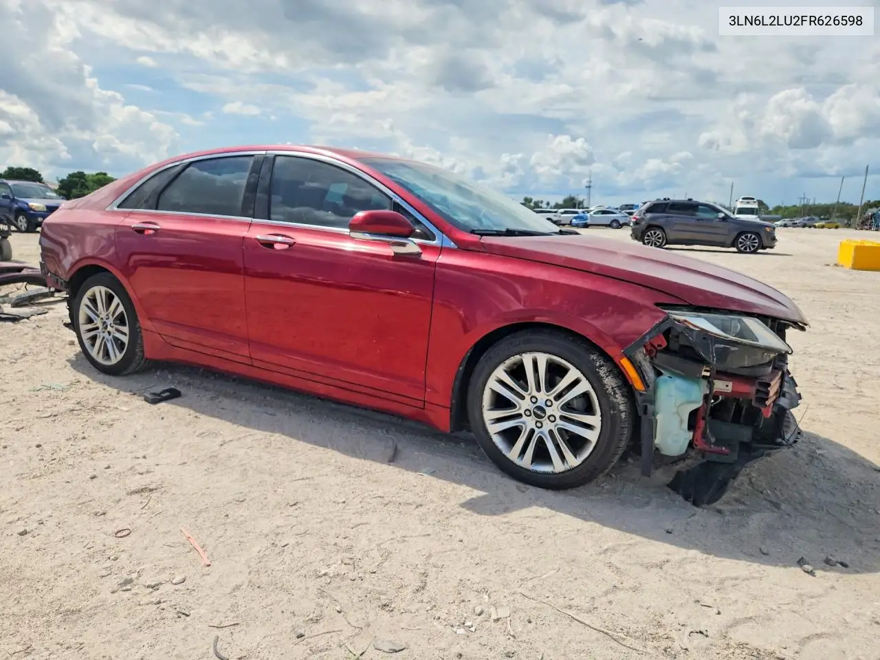 2015 LINCOLN MKZ VIN 3LN6L2LU2FR626598 — фото 4