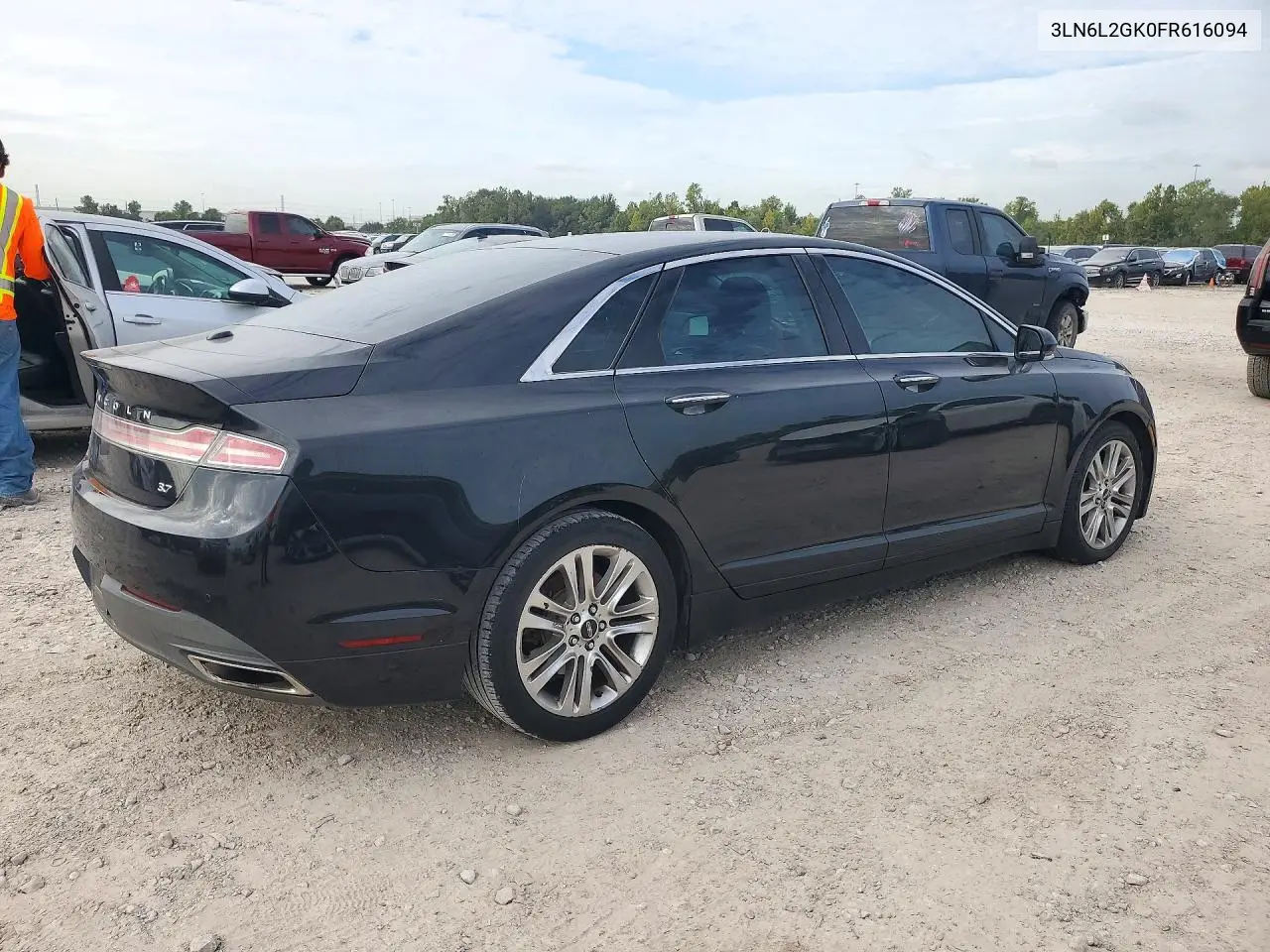 2015 LINCOLN MKZ VIN 3LN6L2GK0FR616094 — фото 3