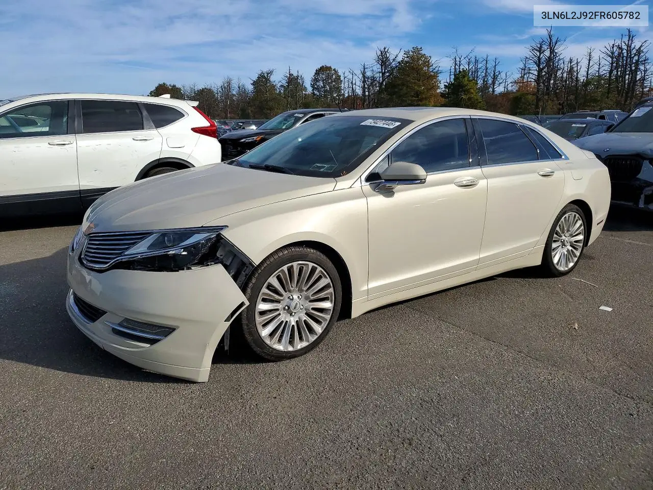 LINCOLN MKZ 2015, VIN 3LN6L2J92FR605782