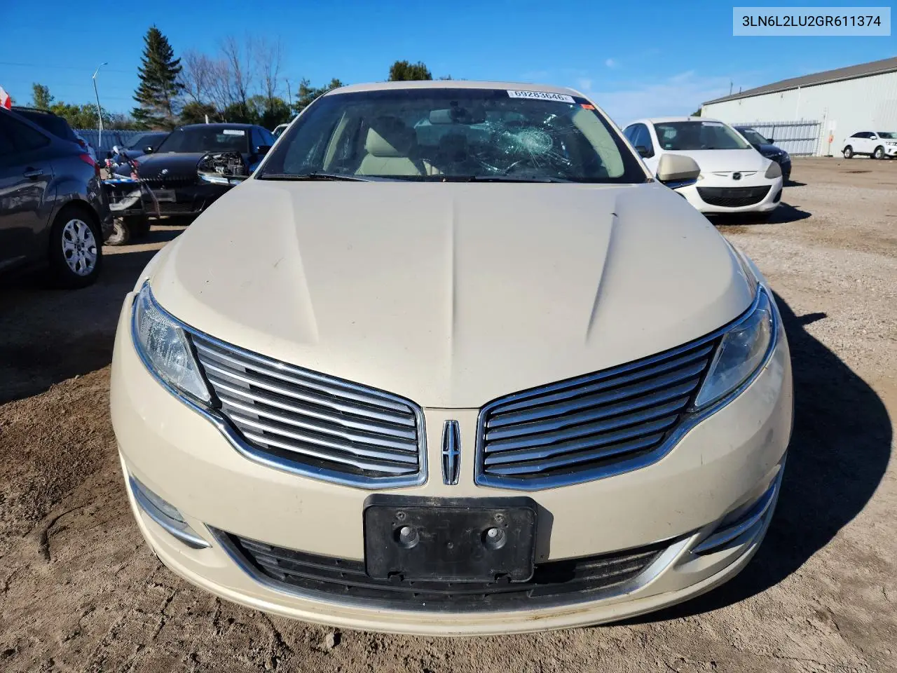 2016 LINCOLN MKZ VIN 3LN6L2LU2GR611374 — фото 5
