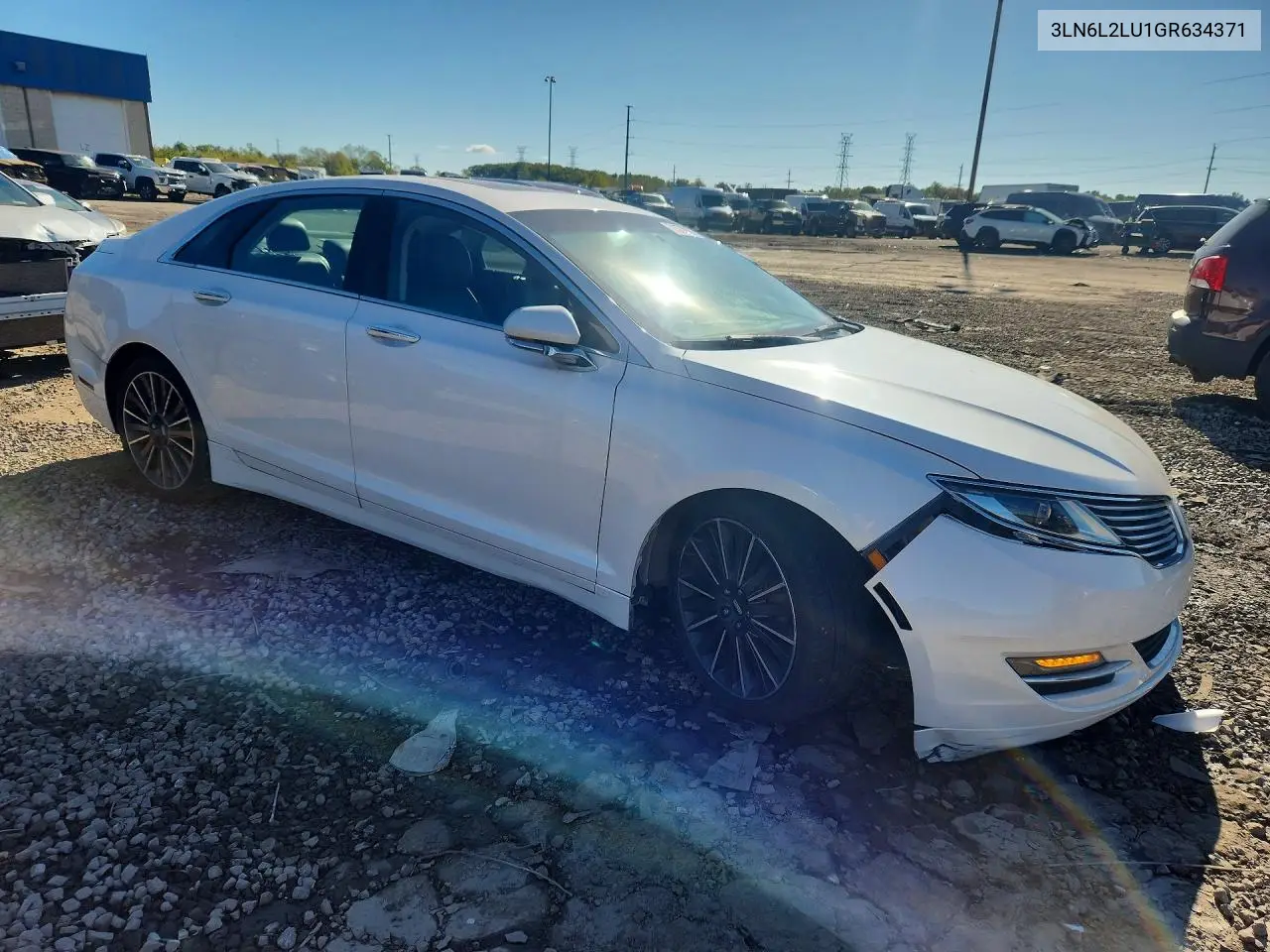 2016 LINCOLN MKZ VIN 3LN6L2LU1GR634371 — фото 4