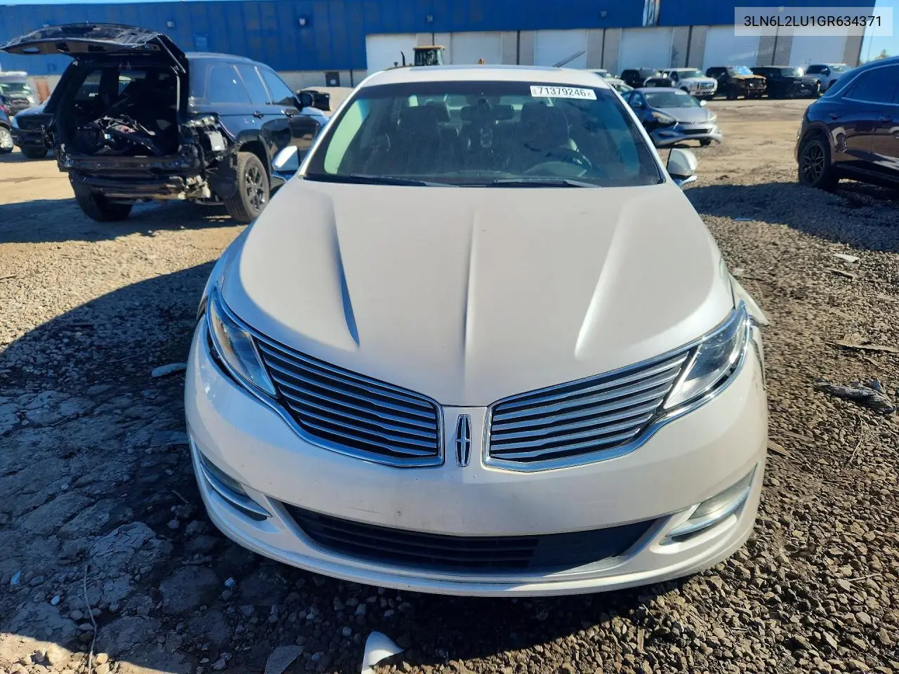 2016 LINCOLN MKZ VIN 3LN6L2LU1GR634371 — фото 5
