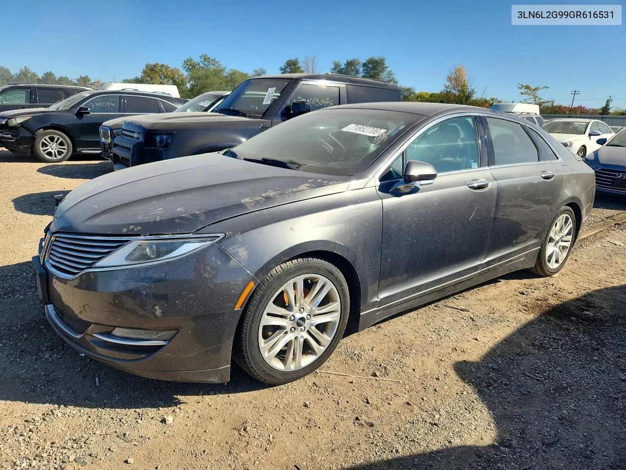 LINCOLN MKZ 2016, VIN 3LN6L2G99GR616531