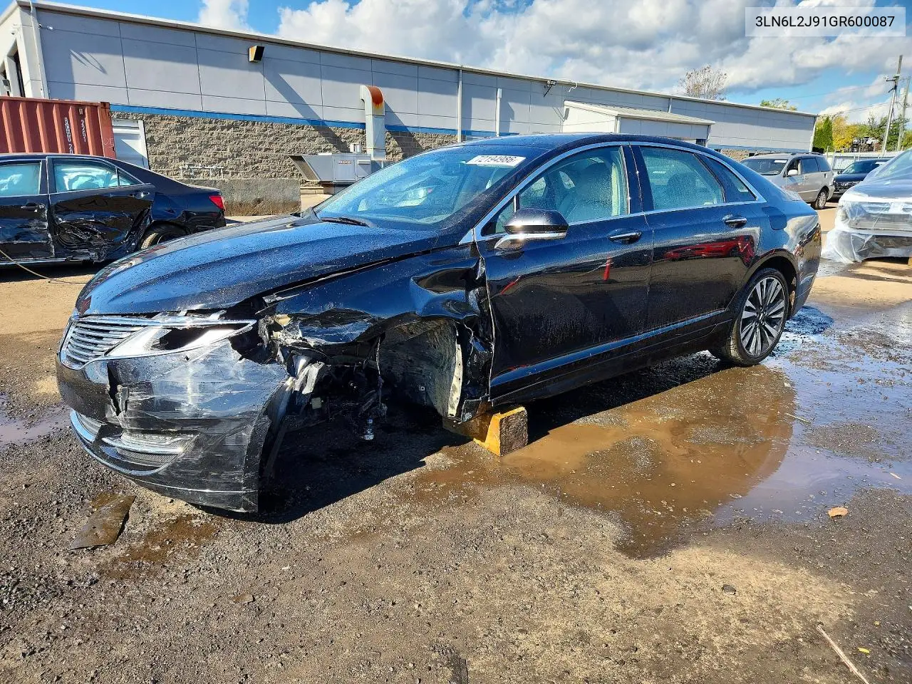 LINCOLN MKZ 2016, VIN 3LN6L2J91GR600087