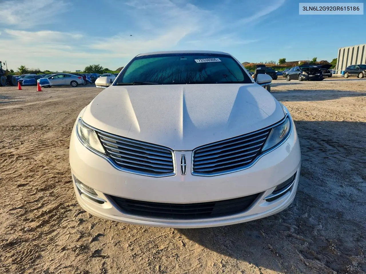 2016 LINCOLN MKZ VIN 3LN6L2G92GR615186 — фото 5