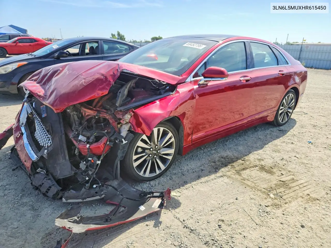 LINCOLN MKZ 2017, VIN 3LN6L5MUXHR615450