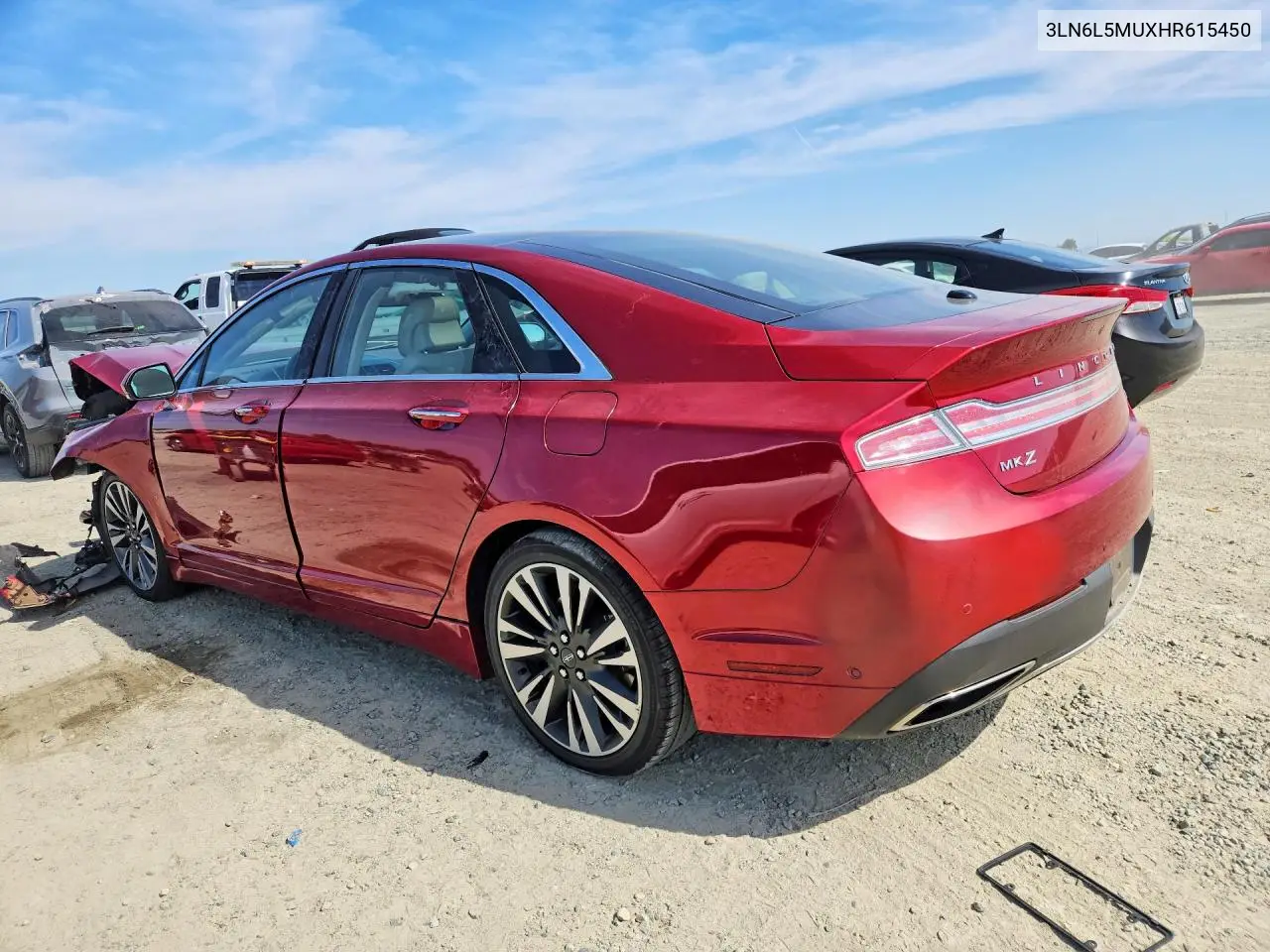 2017 LINCOLN MKZ VIN 3LN6L5MUXHR615450 — фото 2