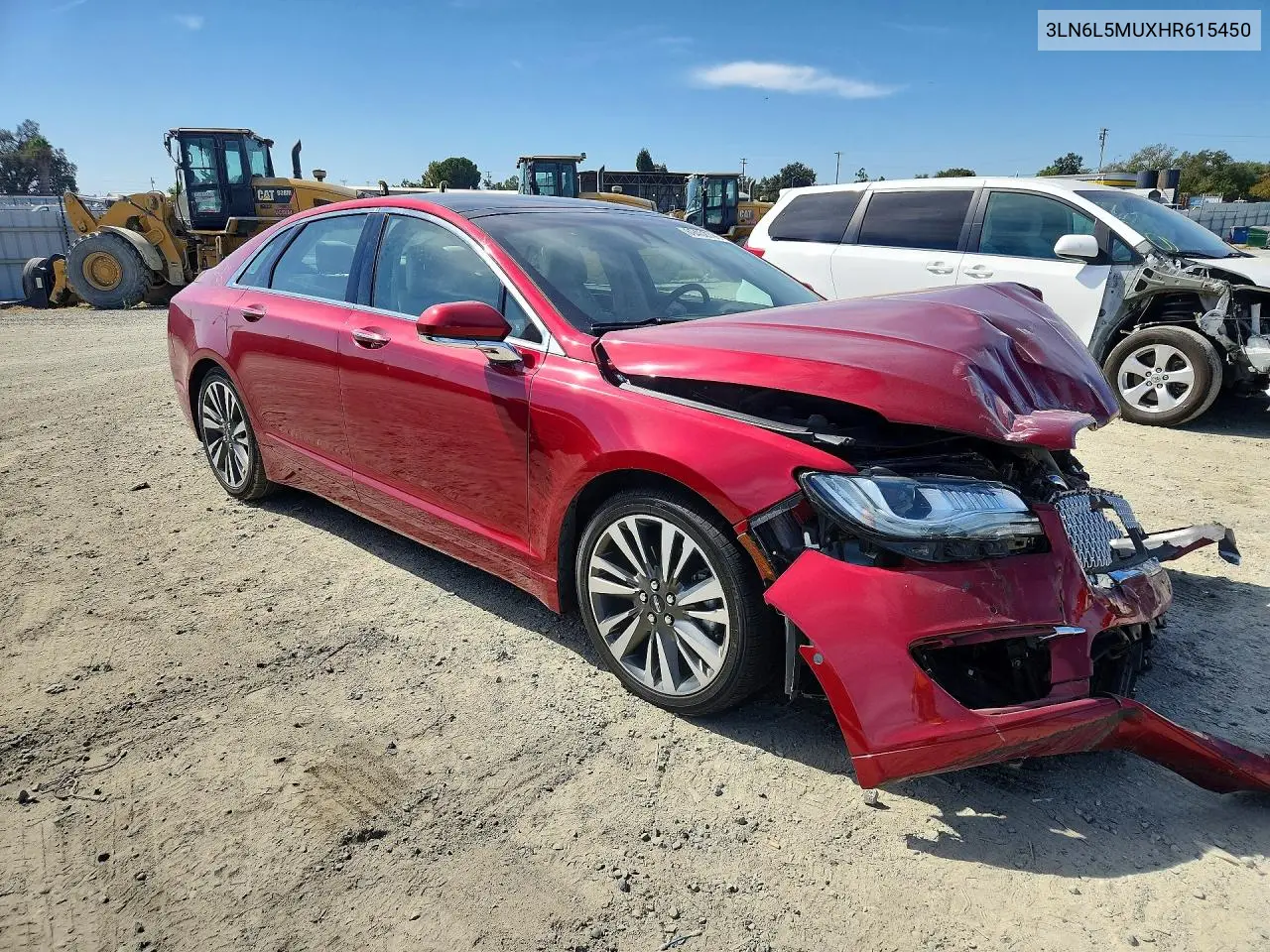 2017 LINCOLN MKZ VIN 3LN6L5MUXHR615450 — фото 4