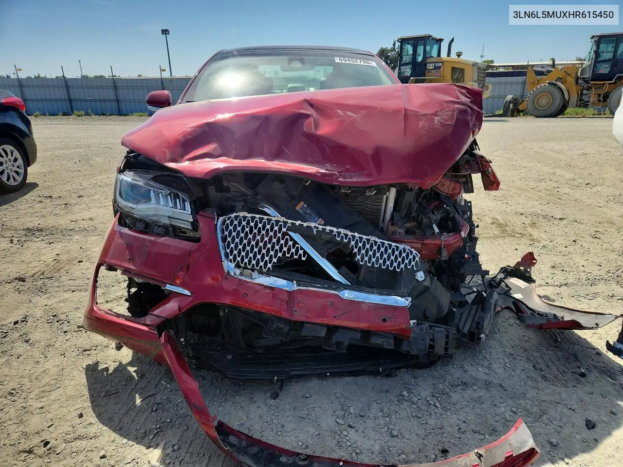 2017 LINCOLN MKZ VIN 3LN6L5MUXHR615450 — фото 5
