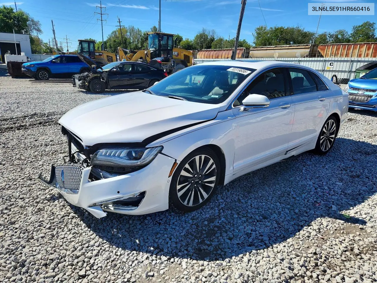 LINCOLN MKZ 2017, VIN 3LN6L5E91HR660416