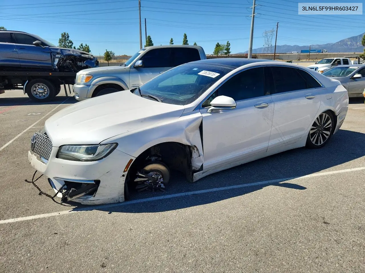 LINCOLN MKZ 2017, VIN 3LN6L5F99HR603427