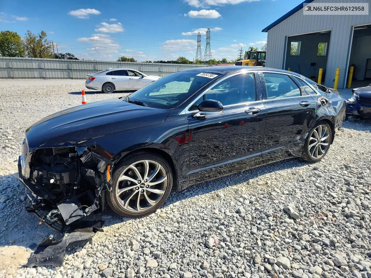 LINCOLN MKZ 2017, VIN 3LN6L5FC3HR612958