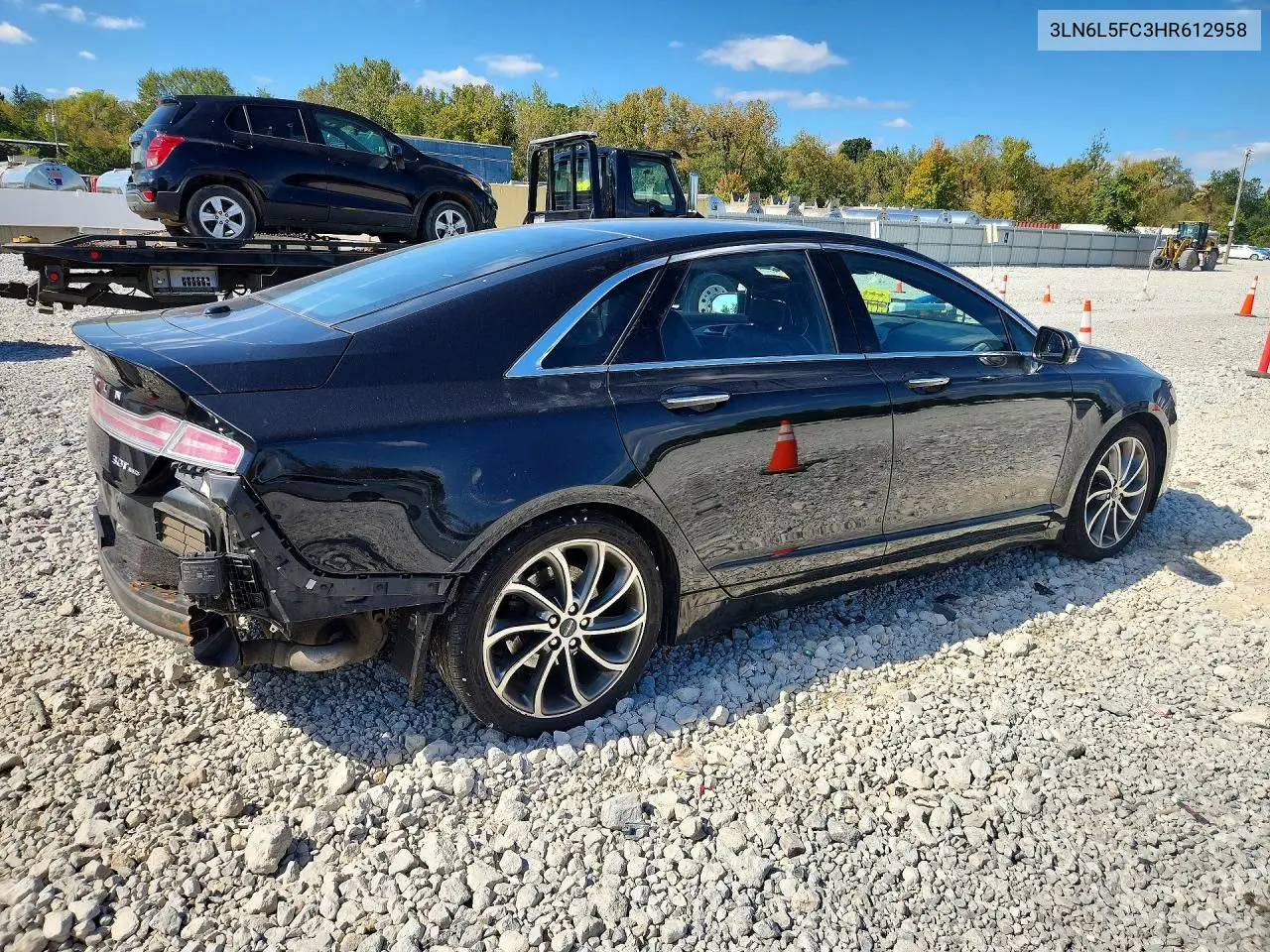 2017 LINCOLN MKZ VIN 3LN6L5FC3HR612958 — фото 3