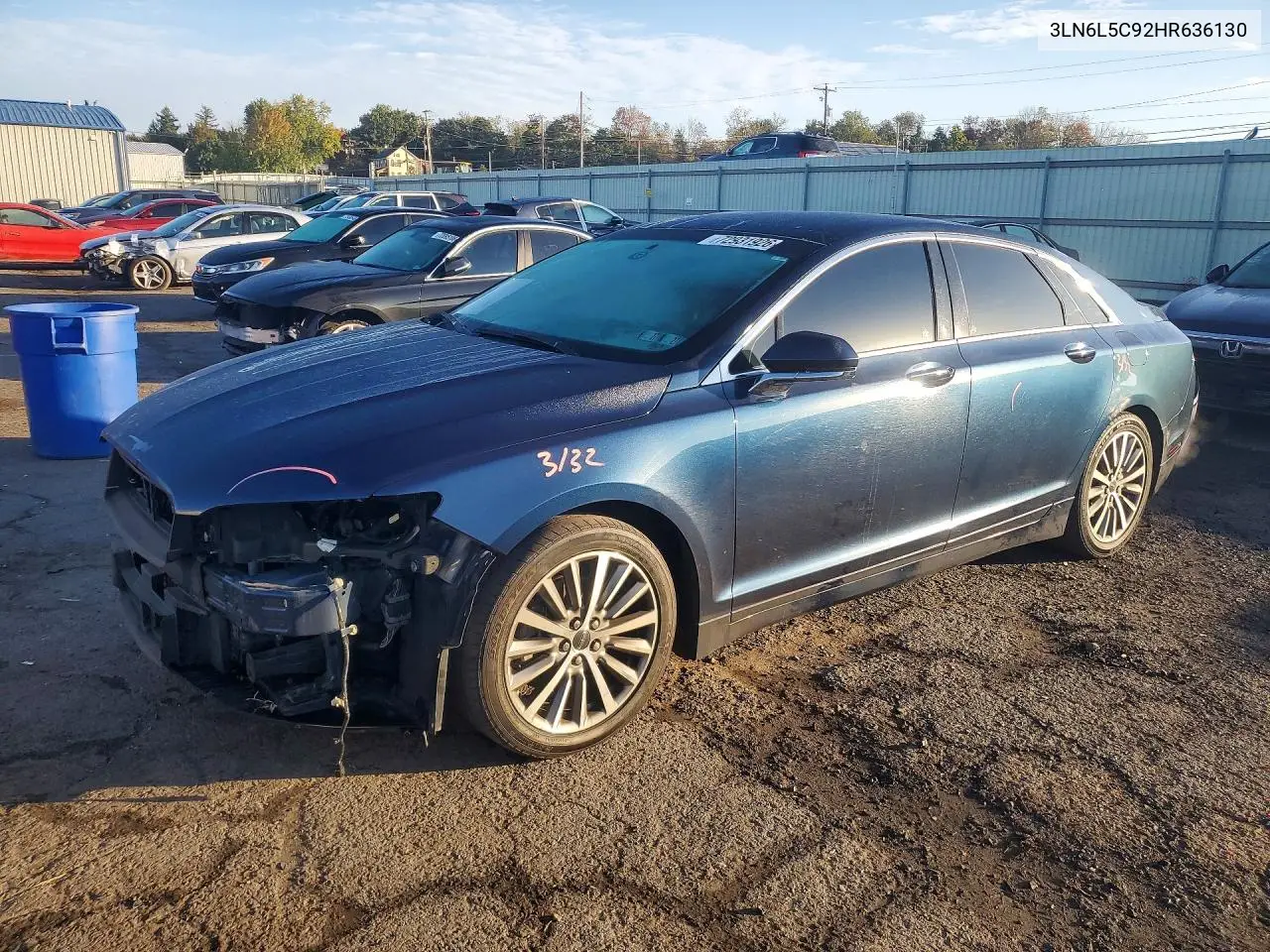 LINCOLN MKZ 2017, VIN 3LN6L5C92HR636130