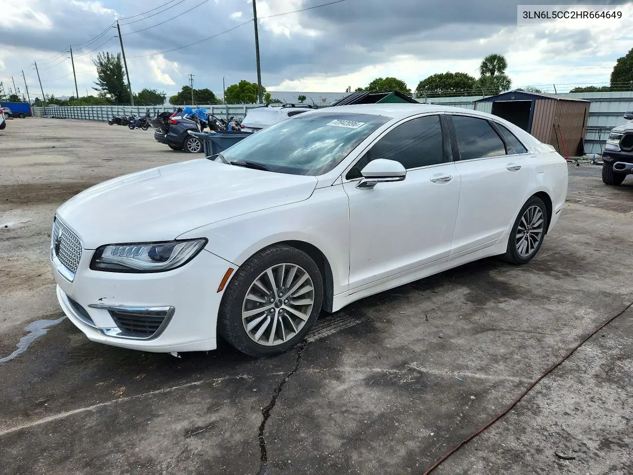 LINCOLN MKZ 2017, VIN 3LN6L5CC2HR664649