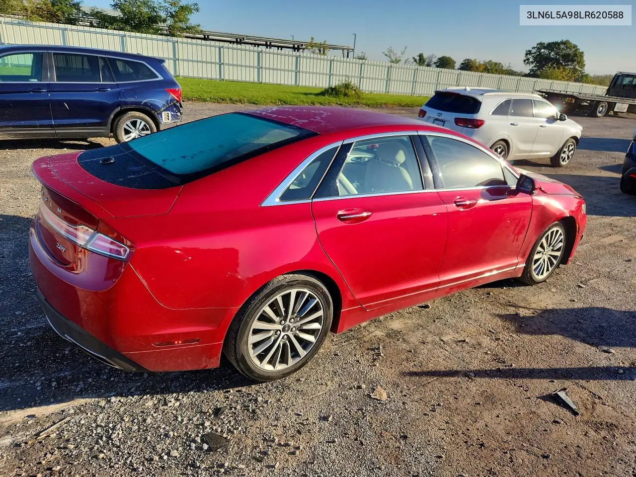 2020 LINCOLN MKZ VIN 3LN6L5A98LR620588 — фото 3