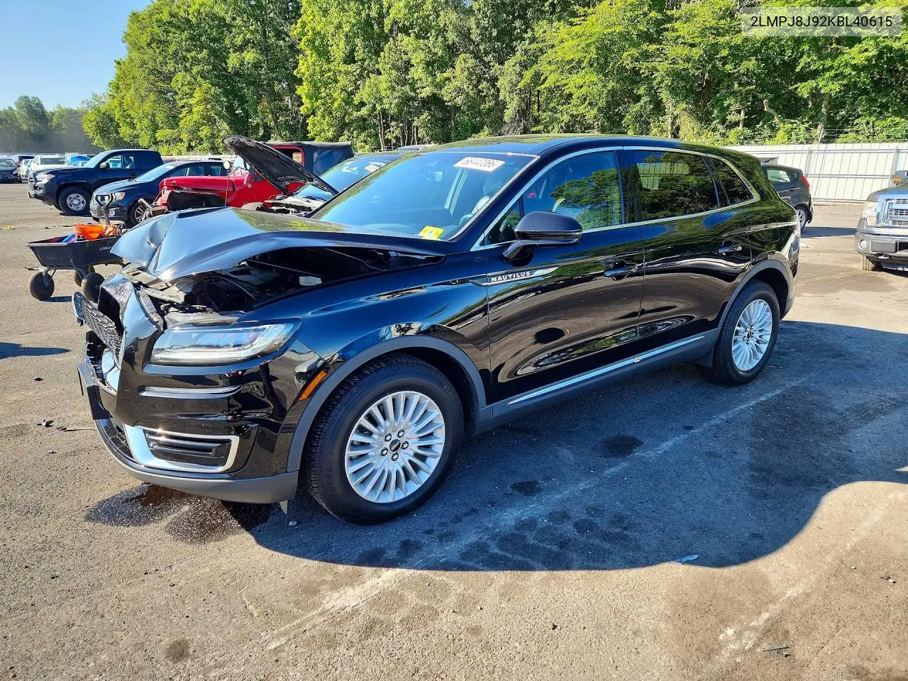LINCOLN NAUTILUS 2019, VIN 2LMPJ8J92KBL40615
